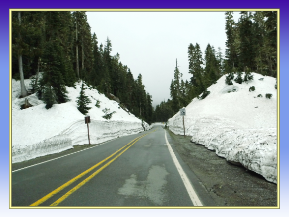 Schnee im Mount Rainier Nationalpark